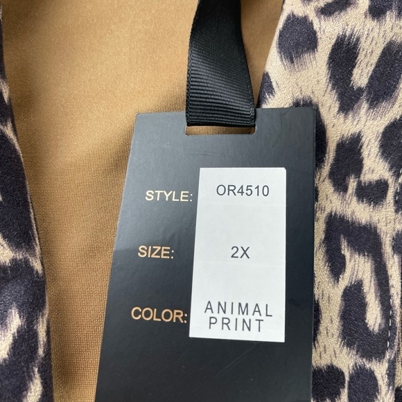 RAIN leopard print blazer Size 2X NWT - Picture 6 of 6